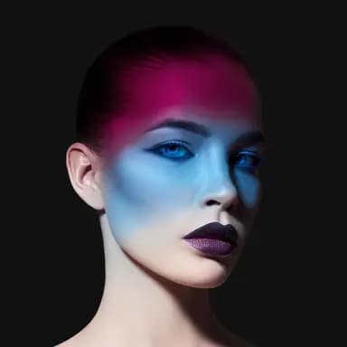 Fashion editorial retouching on color-calibrated display